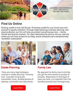 Estate Planning Newsletter - Subscribe Today!